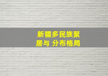 新疆多民族聚居与 分布格局